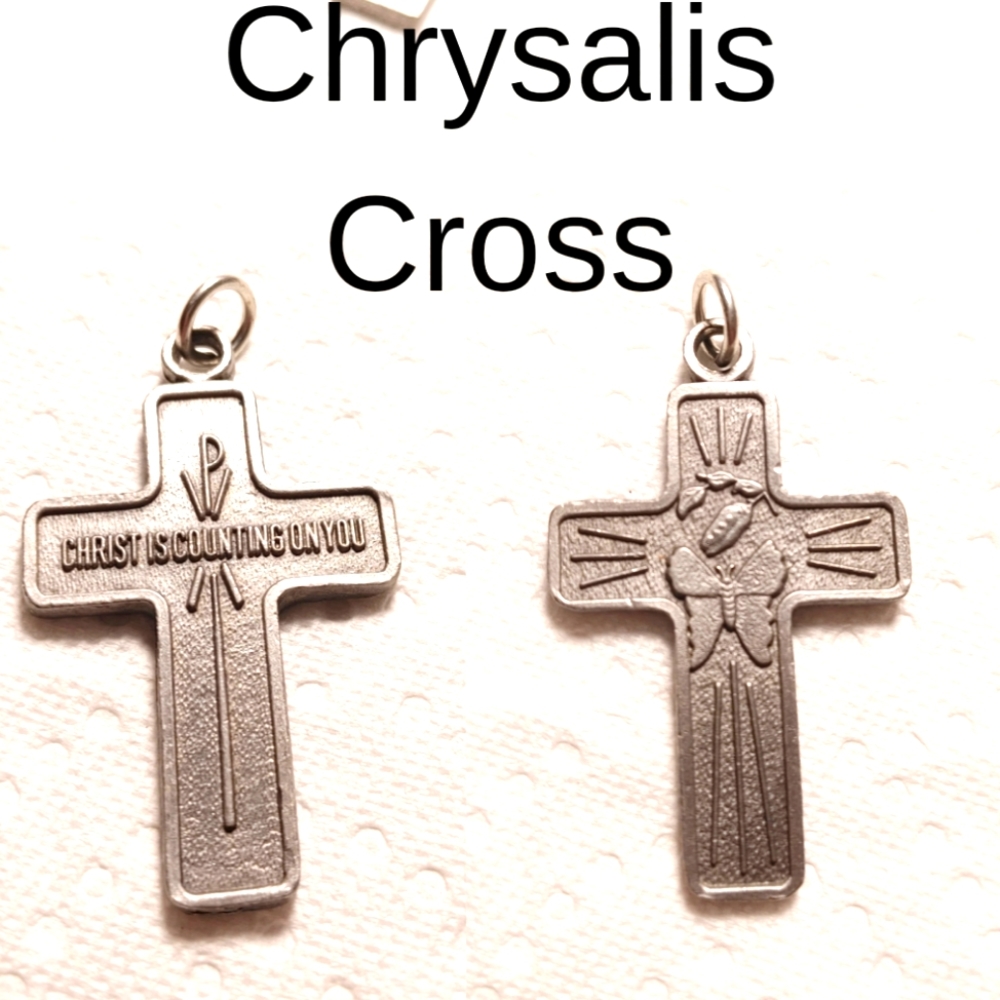 Chrysalis Cross Chi Ro Butterfly Transformation